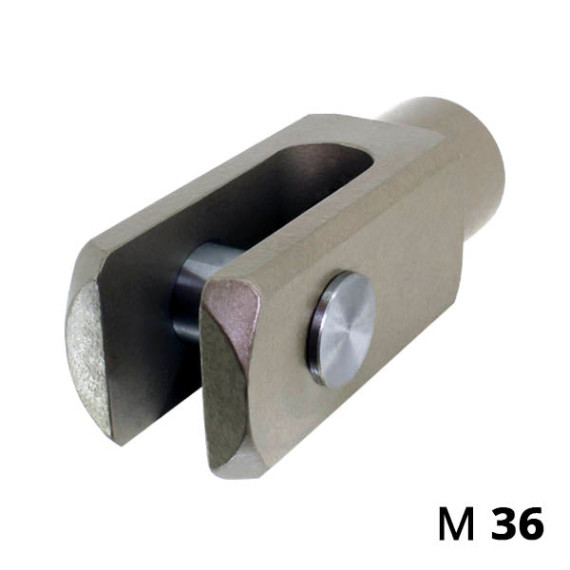 Y-shaped joint tip of the SC-Y series on the rod of the pneumatic cylinder