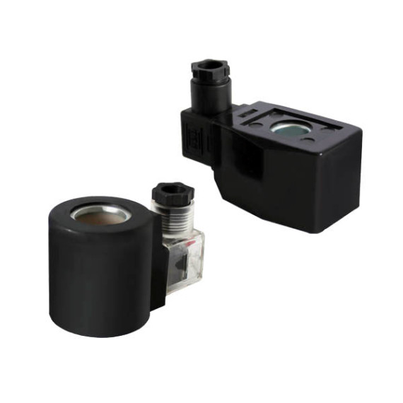 AC and DC electromagnetic coils (solenoids) for ZS valves