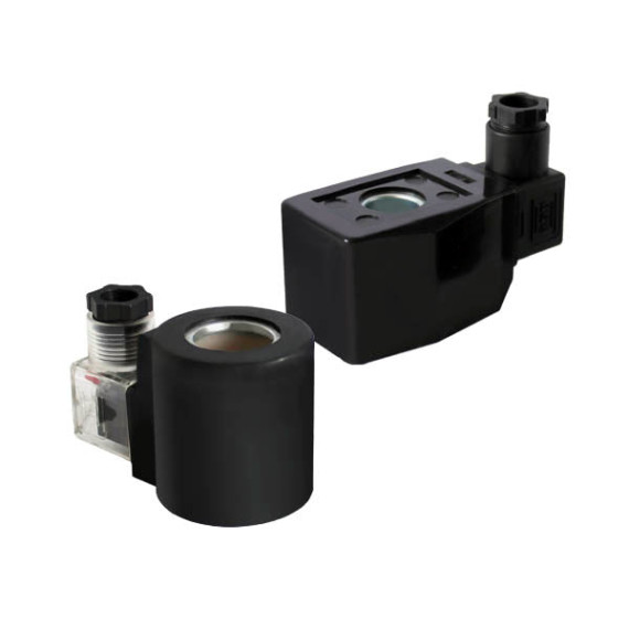 AC and DC electromagnetic coils (solenoids) for ZS valves