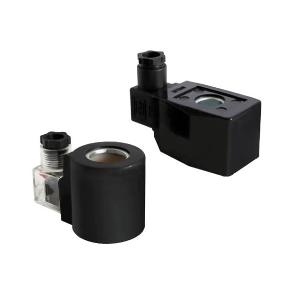 AC and DC electromagnetic coils (solenoids) for ZS valves
