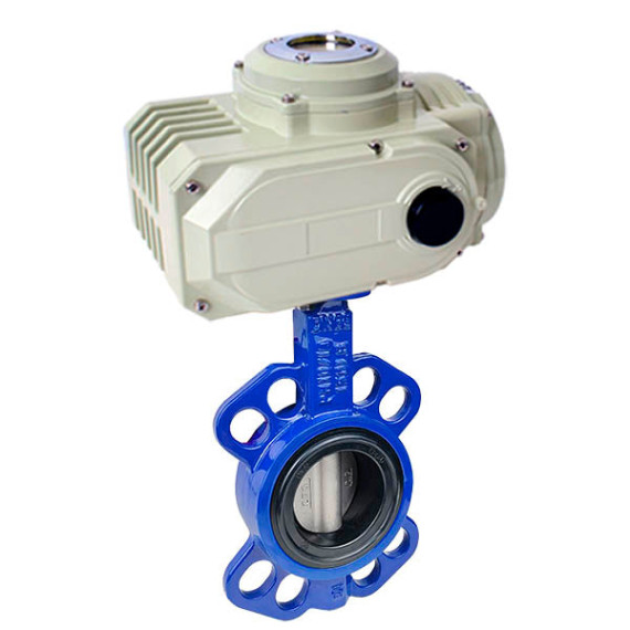 Disc rotary valve DU 80 cast iron with regulating electric drive SCBF-D673-10XEX-80-HL-10-A