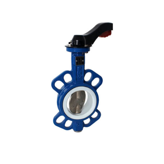 Disc rotary valve DU 125 stainless inter-flange collapsible with handle SCBF-D674 series