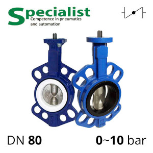Disc rotary valve DU 80 stainless inter-flange collapsible series SCBF-D674