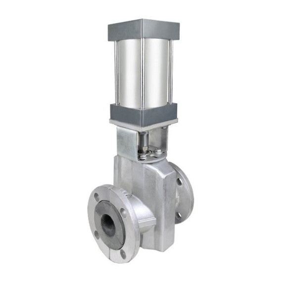 Hose flange valve DU 200 with pneumatic drive SCBF-PZ674