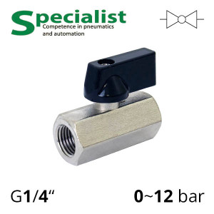 Ball valve 1/4″ with internal thread bronze (SCBV-Q201-16FB-08-FF)