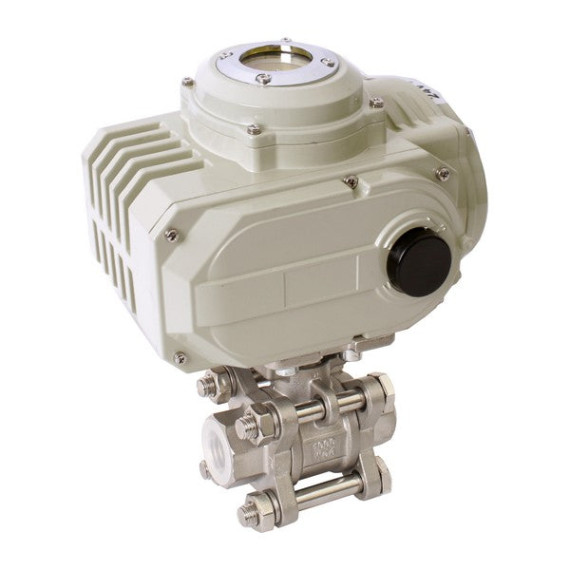 Ball valve 1 ½″ stainless PN16 DN40 with regulating electric drive SCBV-Q611