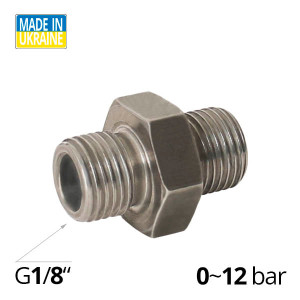 Aluminum fitting of the SF-A2500 series straight nipple with external thread