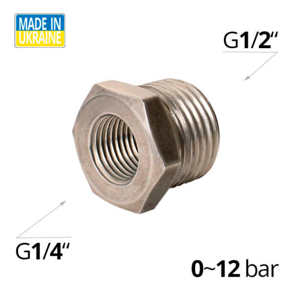 SF-A2530 series aluminum fitting, transition piece, external-internal thread