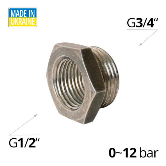 SF-A2530 series aluminum fitting, transition piece, external-internal thread