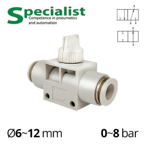 Plastic collet tap of the SF-EHVFF series