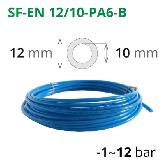 Polyamide tube of the SF-EN series, lengths from one meter