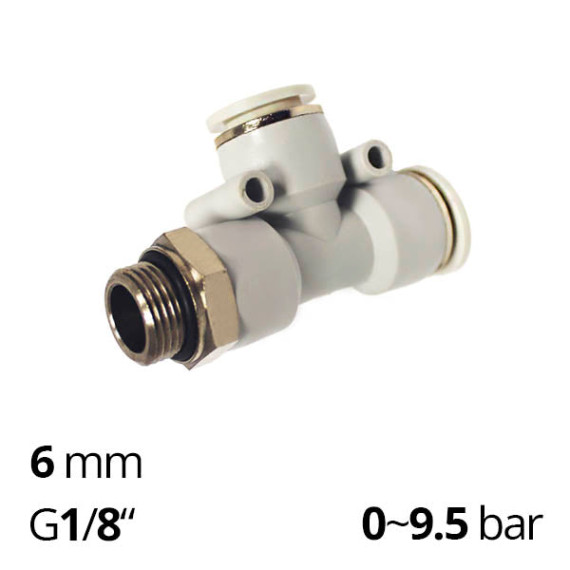 SF-EPD tee collet for tube 4~12mm with external thread G1/8
