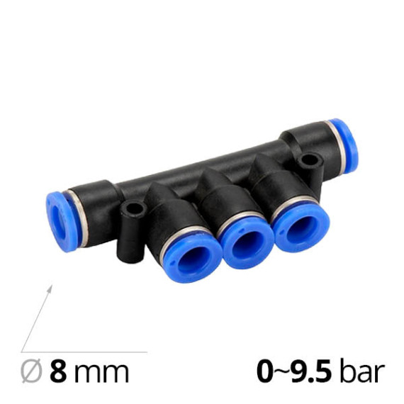 Collet fitting-splitter SF-EPK for 5 tubes