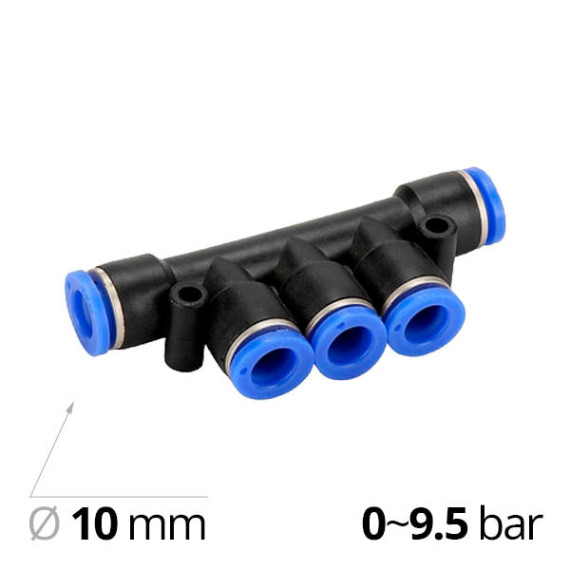 Collet fitting-splitter SF-EPK for 5 tubes