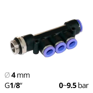 Collet adapter SF-EPKB for 4 pipes, with external thread at the entrance