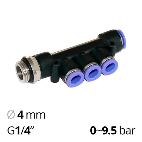 Collet adapter SF-EPKB for 4 pipes, with external thread at the entrance