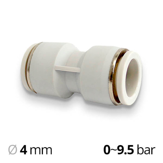 Plastic collet fitting of the SF-EPU series straight through (lifeguard)