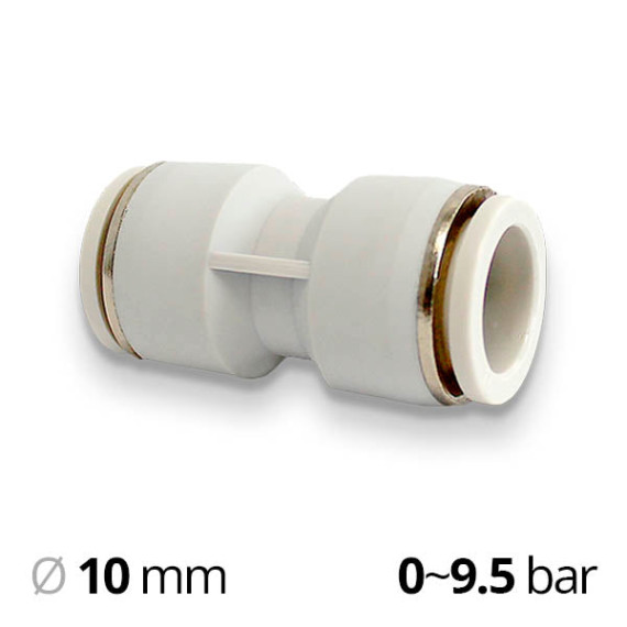 Plastic collet fitting of the SF-EPU series straight through (lifeguard)