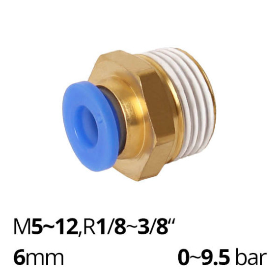 Plastic collet fitting SF-IPC straight fitting