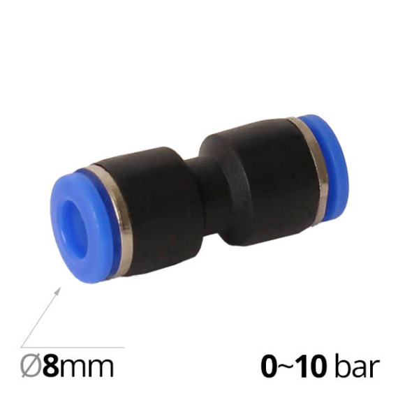 Push-fitting SF-IPU direct tube connector