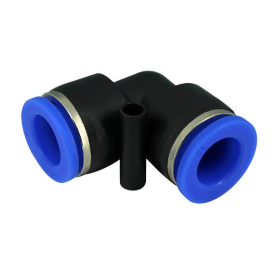 Corner pneumatic fitting with collet SF-IPV