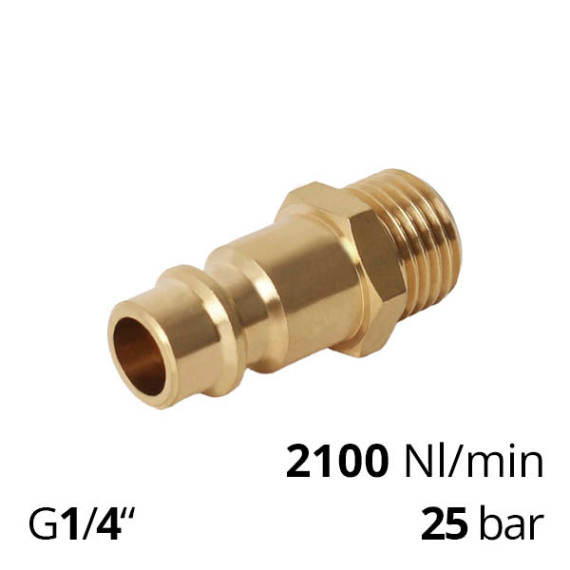 ″Daddy″ quick coupling 1/4″ external thread (SF-KM-M-1/4-B)