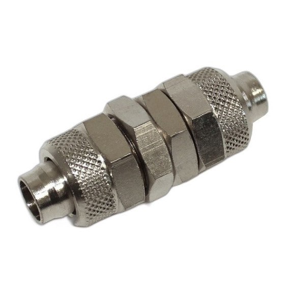 Union nut fitting SF-NPM straight pipe connector with mounting nuts