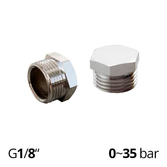 Plug bronze SF-Z2611 with external thread and keyed hexagon