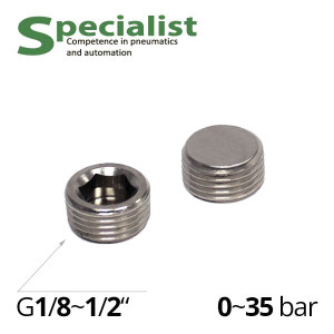 Plug bronze SF-Z2612 with external thread and mounting hexagonal recess