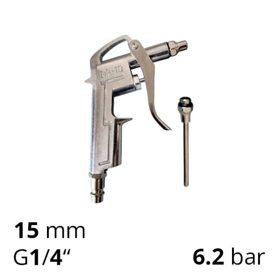Blow gun 15 mm with nozzle (long nozzle 80 mm)