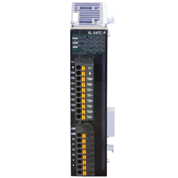 Analog expansion modules for Xinje controllers SPLC-XL-E4TC-P series (right)