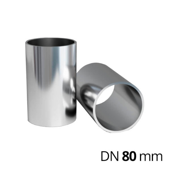 Stainless steel honed pipe DN 80 for volumetric dispensers of lengths up to 2 meters