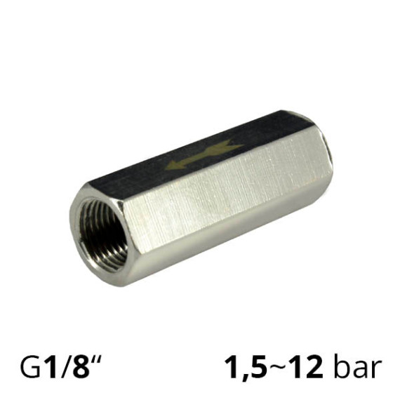 Обратный клапан 1/8″ для пневматики SV-CV-01
