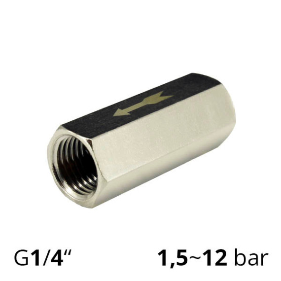Check valve 1/4″ for pneumatics SV-CV-02