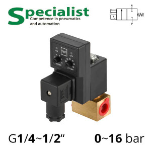 Solenoid valve with remote control timer 1.9~4.5 mm thread G1/4~1/2″ SV-FD-ES-22NC-AC220V-A