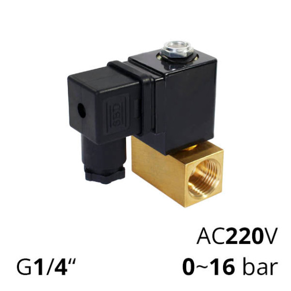 Solenoid valve remote control 1.9~4.5 mm thread G1/4~1/2″ SV-FD-ES-22NC-AC220V