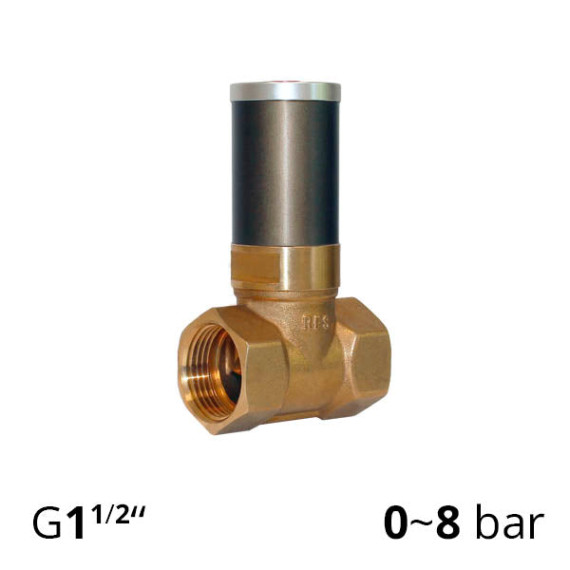 Pneumatic shut-off valve with actuator, 1½ inch thread (SV-HD-AA-22-40)