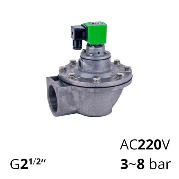 Threaded impulse valve 2½″ for sleeve filters SV-RMD-ES-22NC-62