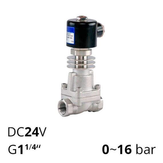 Solenoid valve stainless high temperature 1¼” SV-SH-ES-22NC-35 series
