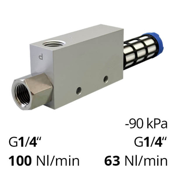 Vacuum ejector SVV-ACV-15HS