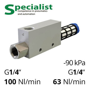 Vacuum ejector SVV-ACV-15HS