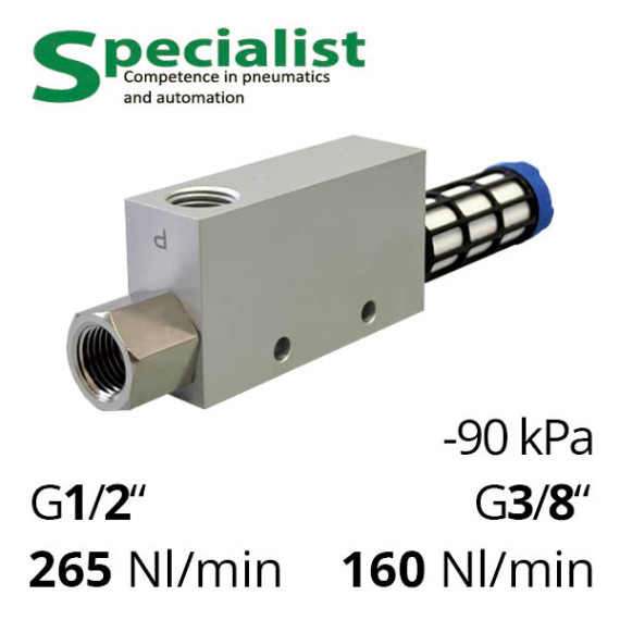 Vacuum ejector SVV-ACV-25HS