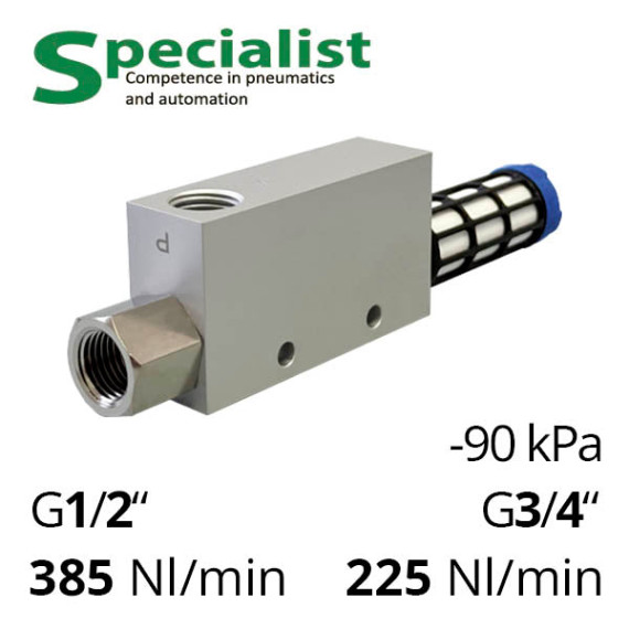 Vacuum ejector SVV-ACV-30HS