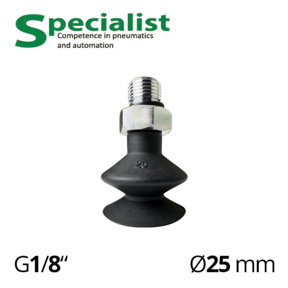Vacuum bellows suction cup SVV-SBA-25N-G1M