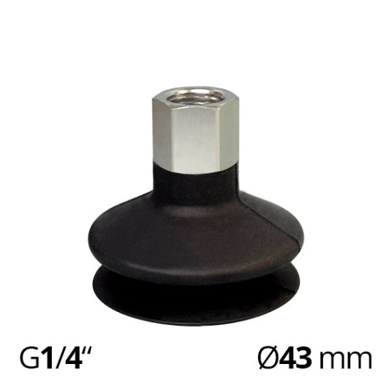 Vacuum suction cup for bellows SVV-SBA-43N-G2F