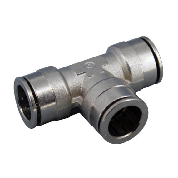 SF-MPE bronze collet fitting T-shaped tee for pneumatic tubes