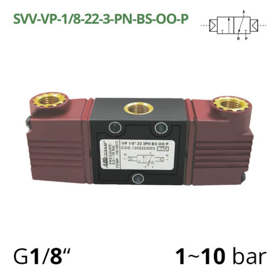 Pneumatic distributor 3/2 AIRCOMP series with pneumatic control