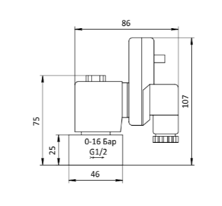 Чертеж клапана SV-FD-ES-22NC