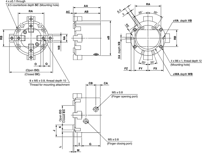Креслення SC-MSH4 50-63