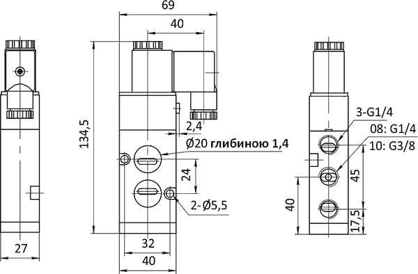 SV-D-ES-52-08 Креслення пневморозподільника